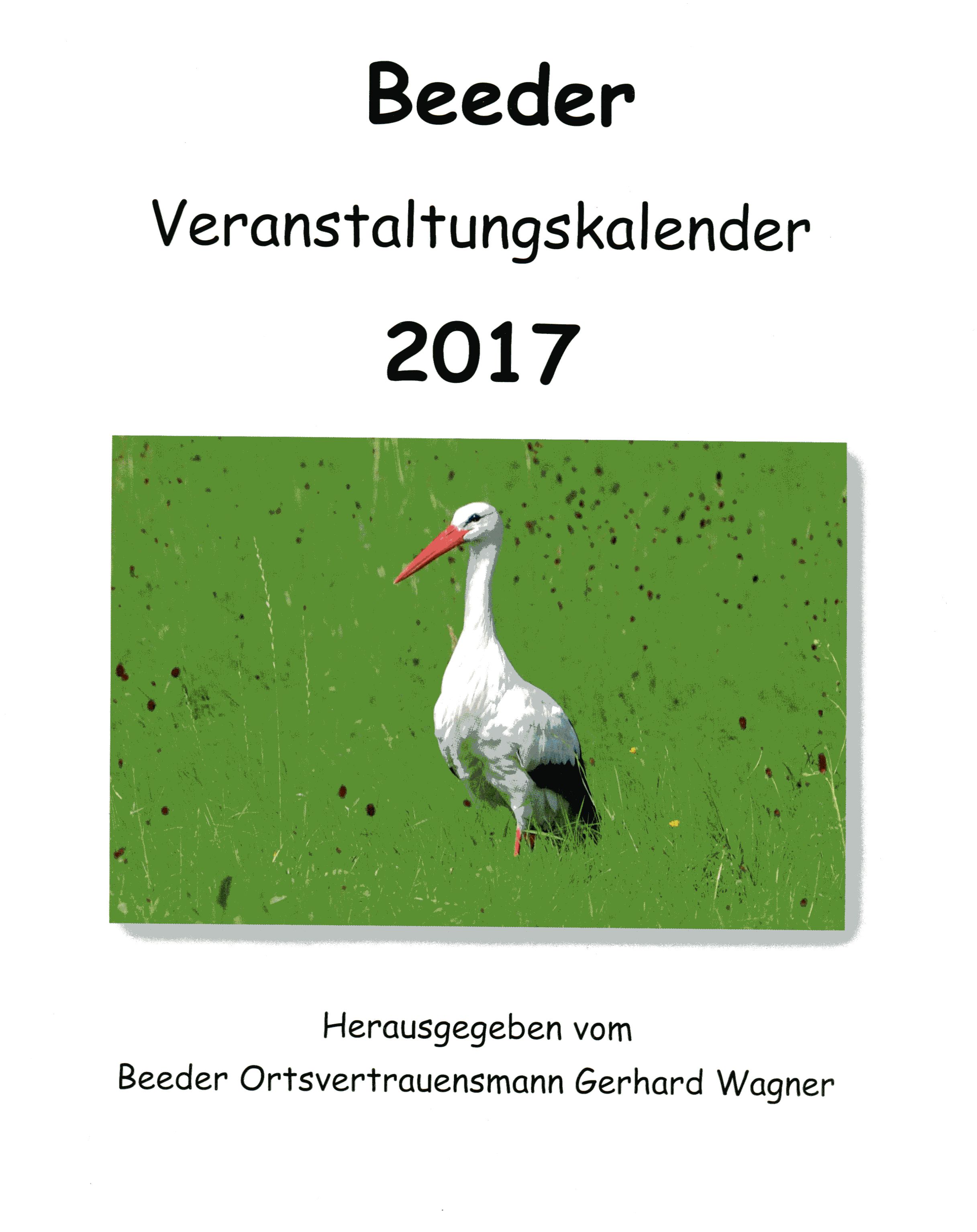 Veranstaltungskalender 2017